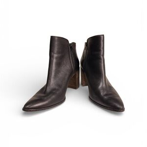 Lucky Brand Leather Ankle Boots Black
